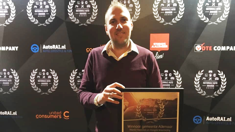 Ramon Woltheus met de Gold Award.